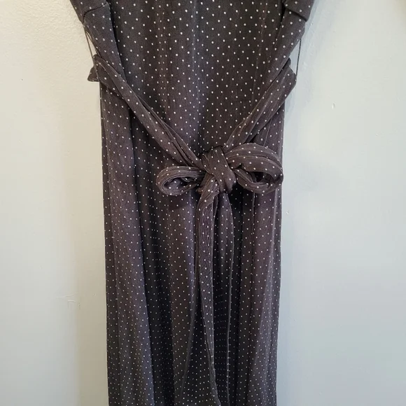 Chico's Travelers Black Polka Dot Wrap Style Dress Size 3 - Picture 11 of 16